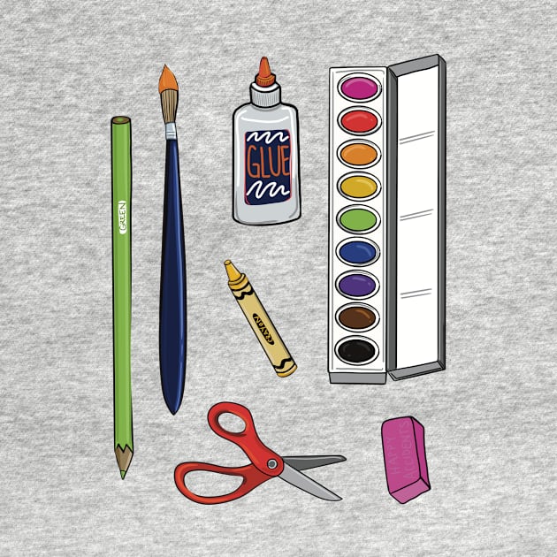 Elementary Art Supplies by KatieMorrisArt